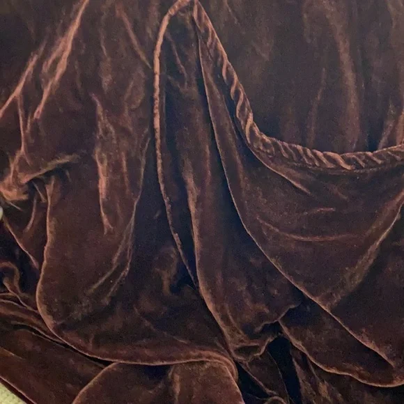 CP Shades / free people red maroon velvet tunic shirt long sleeve dress Xs - Picture 4 of 5